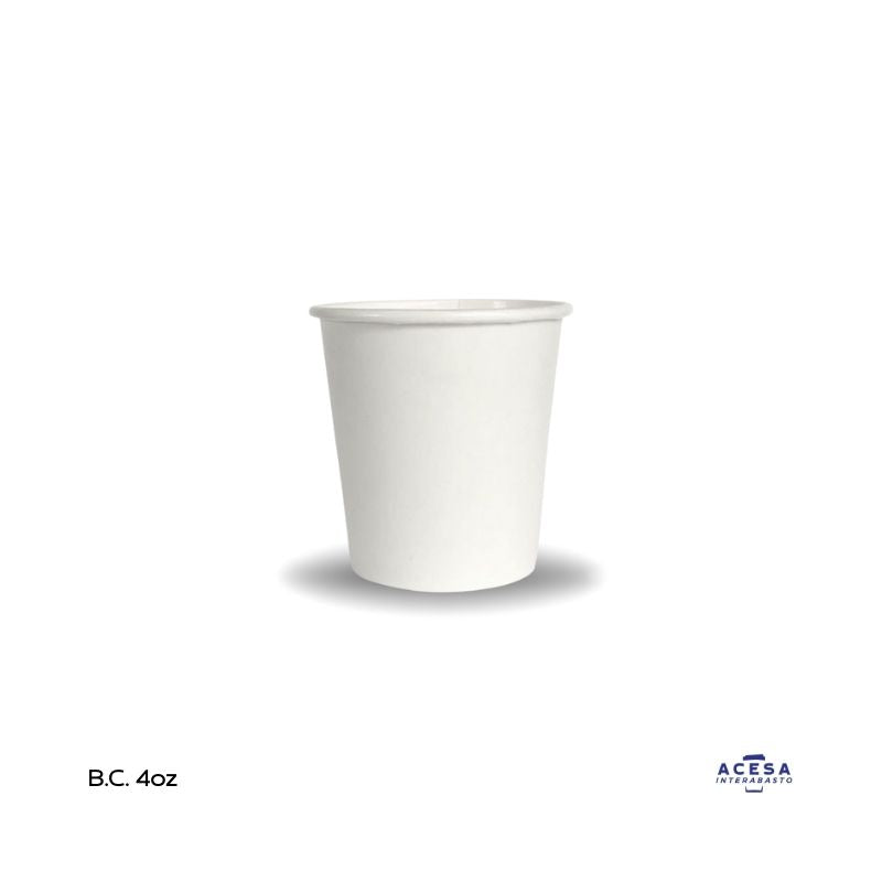 Vaso de papel 4oz para bebidas calientes (caja 1000 pzas)