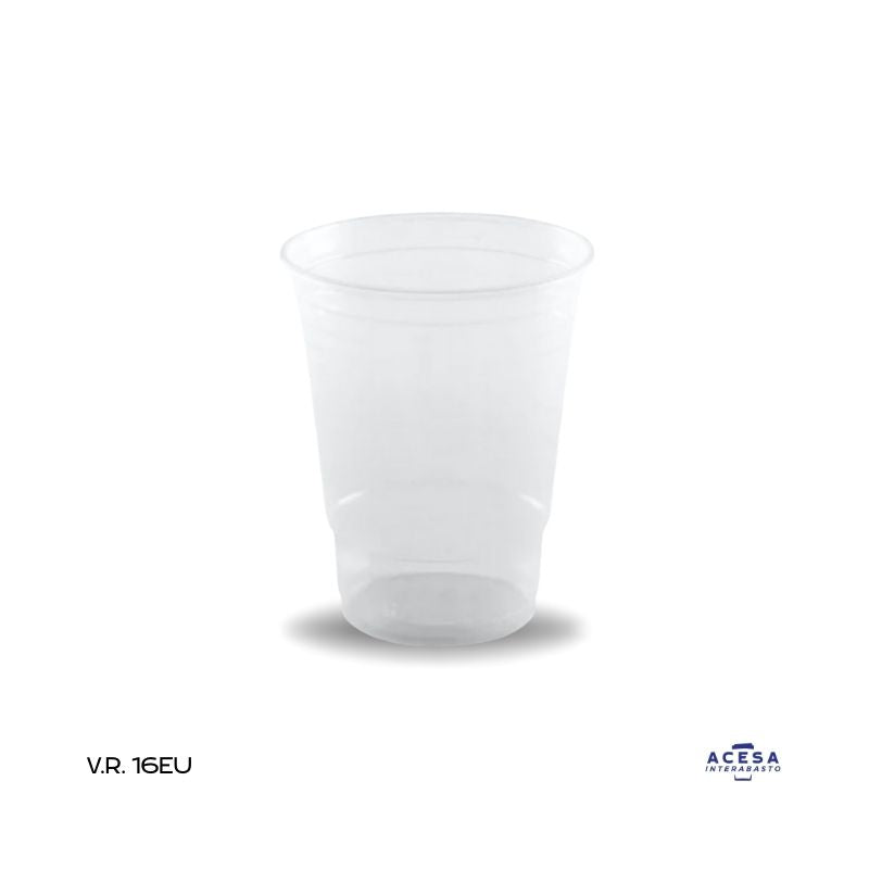 Vaso Reyma 16 EU 16oz para bebidas frías opaco (caja 1000 pzas)