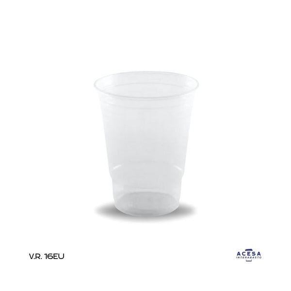 Vaso Reyma 16 EU 16oz para bebidas frías opaco (caja 1000 pzas)