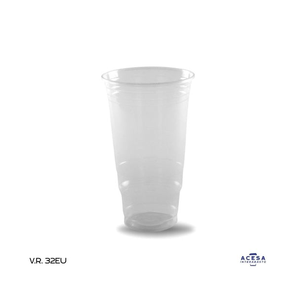 Vaso Reyma 32 EU 32oz extra grande para bebidas frías opaco (caja 500 pzas)