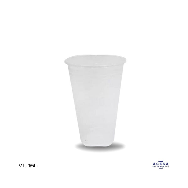 Vaso Reyma 16 L línea L para bebidas frías 530 ml opaco (caja 1000 pzas)