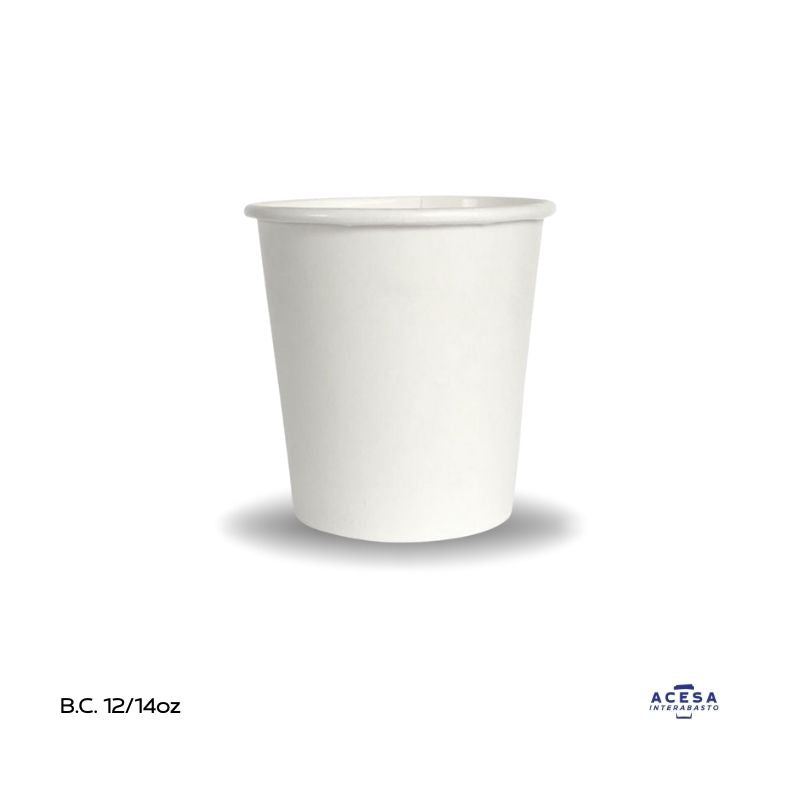 Vaso de papel 12oz para bebidas calientes (caja 1000 pzas)