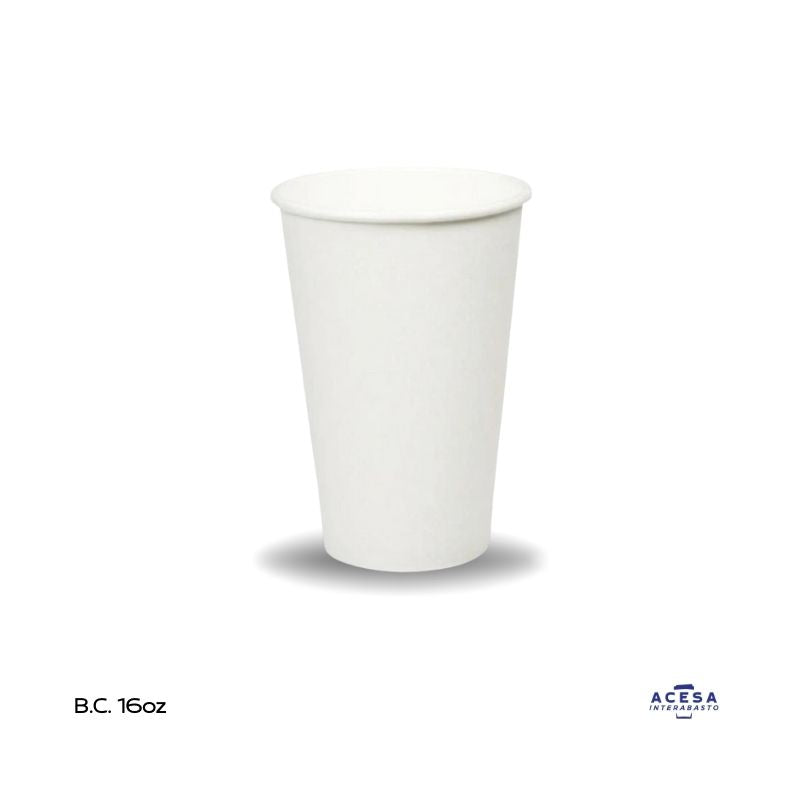 Vaso de papel 16oz para bebidas calientes (caja 1000 pzas)