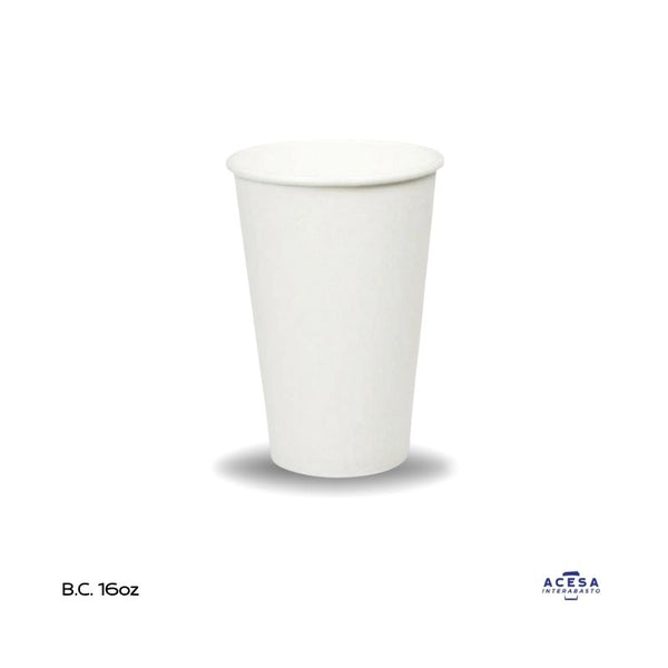 Vaso de papel 16oz para bebidas calientes (caja 1000 pzas)