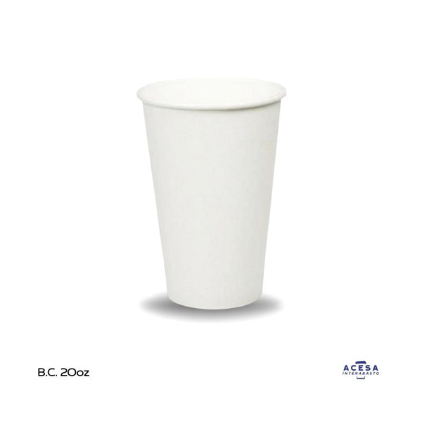 Vaso de papel 20oz para bebidas calientes (caja 600 pzas)